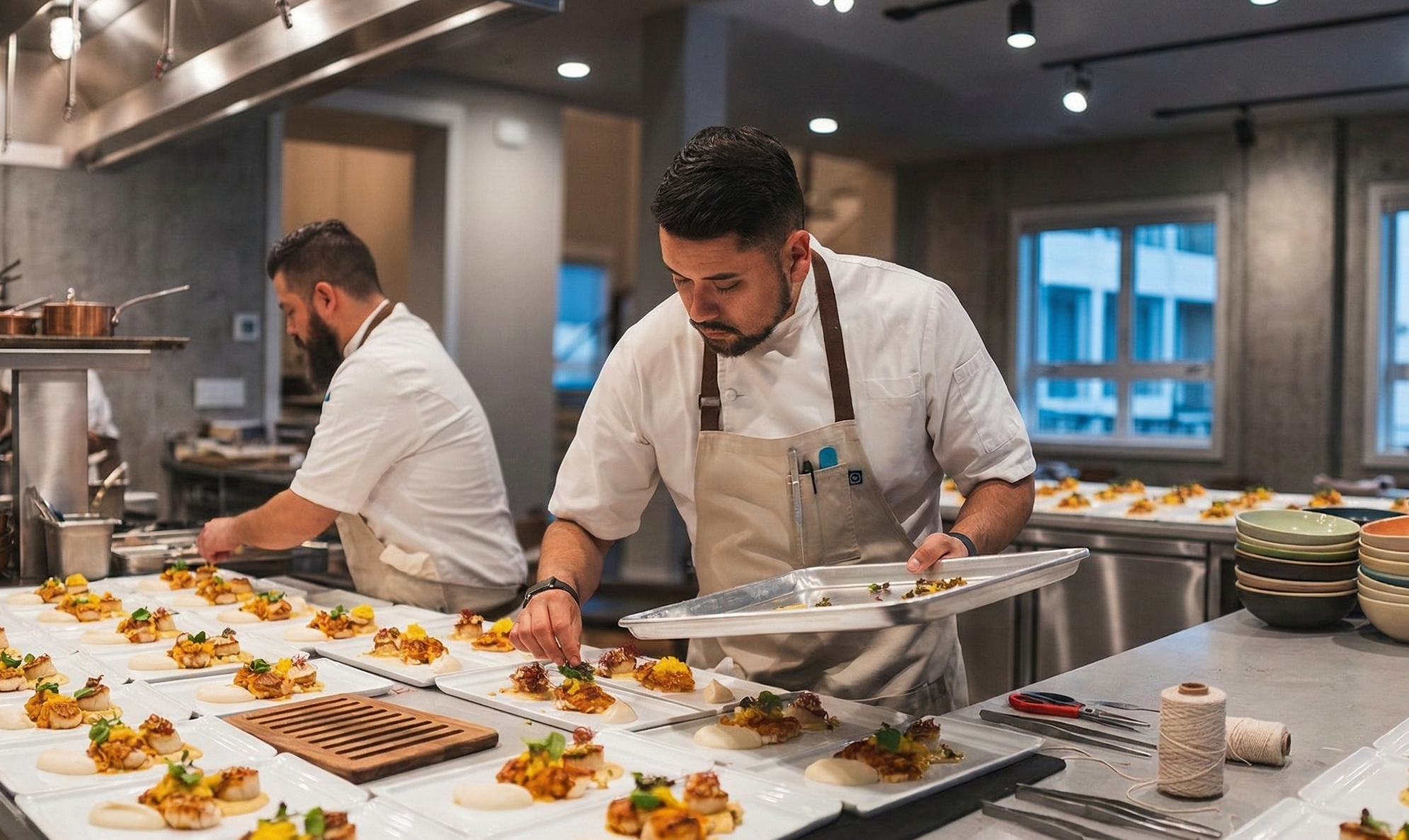 Chef John Alvarez preparing Five Course Provision