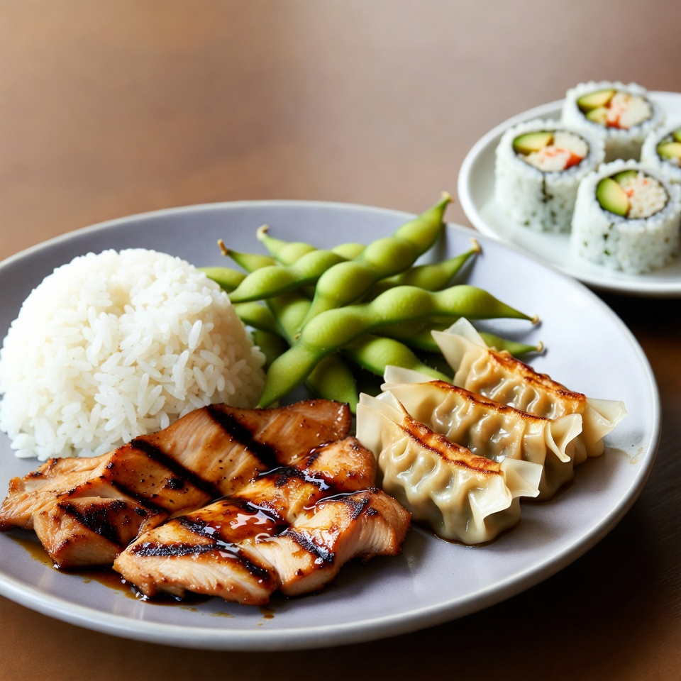 Chicken and tofu teriyaki spread by Unique Cuisine